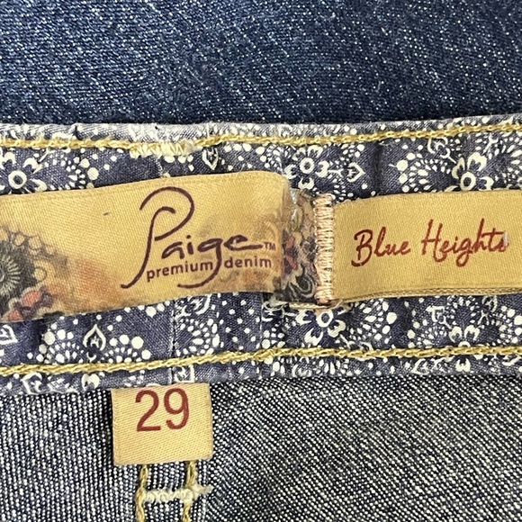 Paige Blue Heights Skinny Jeans Size 29 - Picture 4 of 6